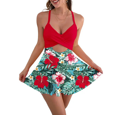 BONDEE Women's Summer 2 Piece Skort Set